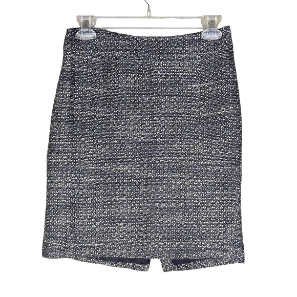 Ann Taylor Factory Dresses & Skirts - 🍒 Ann Taylor Pencil Academia Skirt Size 0P Gray Tweed Fully Lined